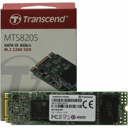 Твердотельный диск 480GB Transcend MTS820, 3D NAND, M.2, SATA III [R/W - 560/520 MB/s]